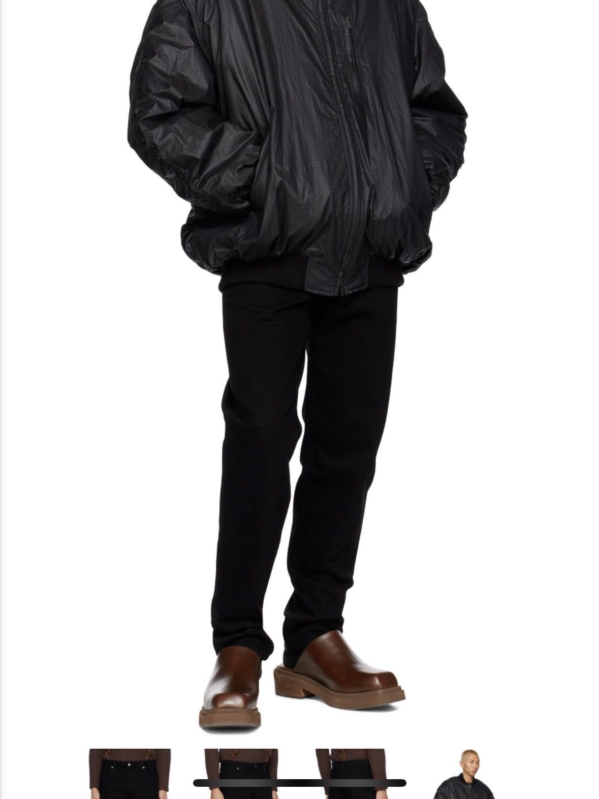 Eckhaus Latta Eckhaus Latta Black El Jeans Size 29 Size US 29 - 7 Thumbnail