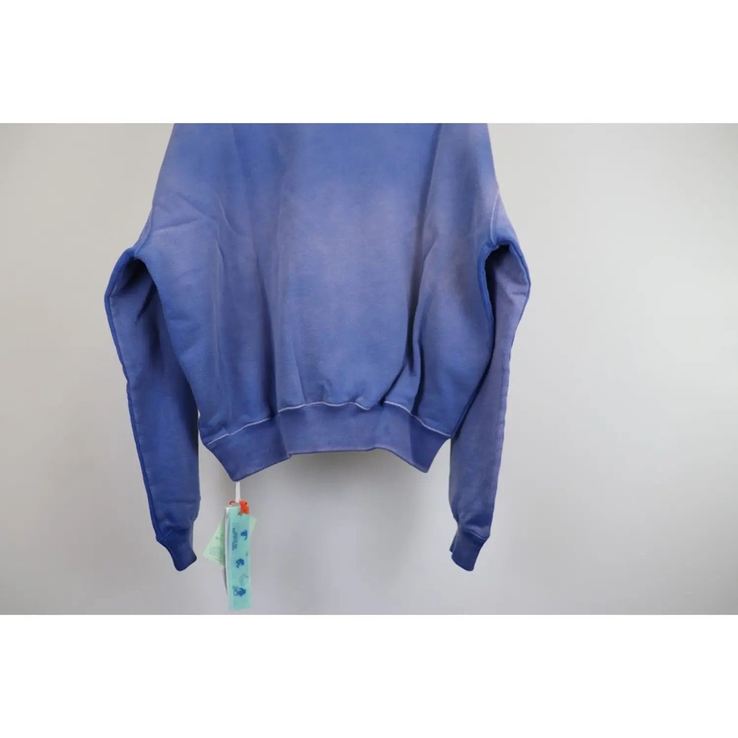 Off-White o1gr1nt1124 Wave Off Boxy Crewneck Sweatshirt Purple/White Size US XXL / EU 58 / 5 - 9 Thumbnail