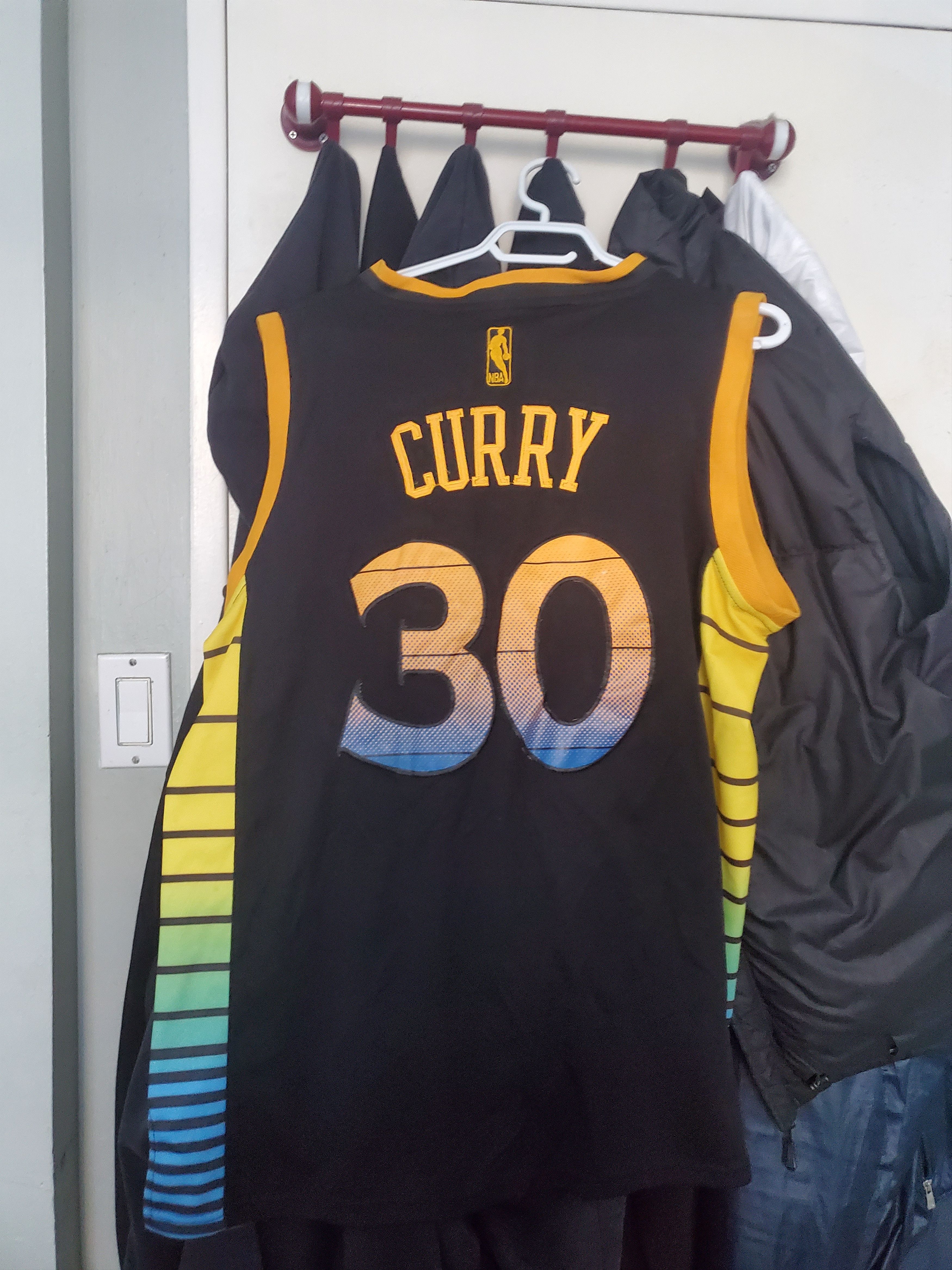 Adidas NBA Golden State Warriors Stephen Curry Black Medium Jersey Size US M / EU 48-50 / 2 - 1 Thumbnail