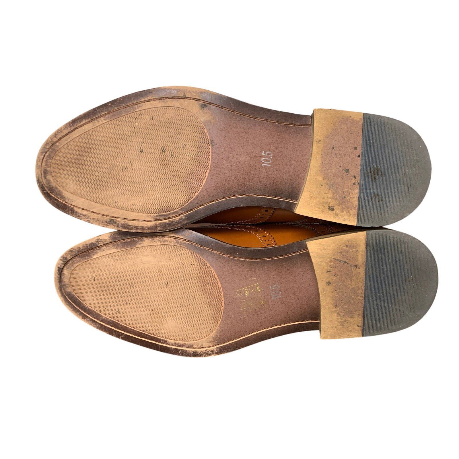 Other Bruno Marc Men's Size 10.5 Brown Faux Leather Oxford Shoes Size US 10.5 / EU 43-44 - 6 Thumbnail