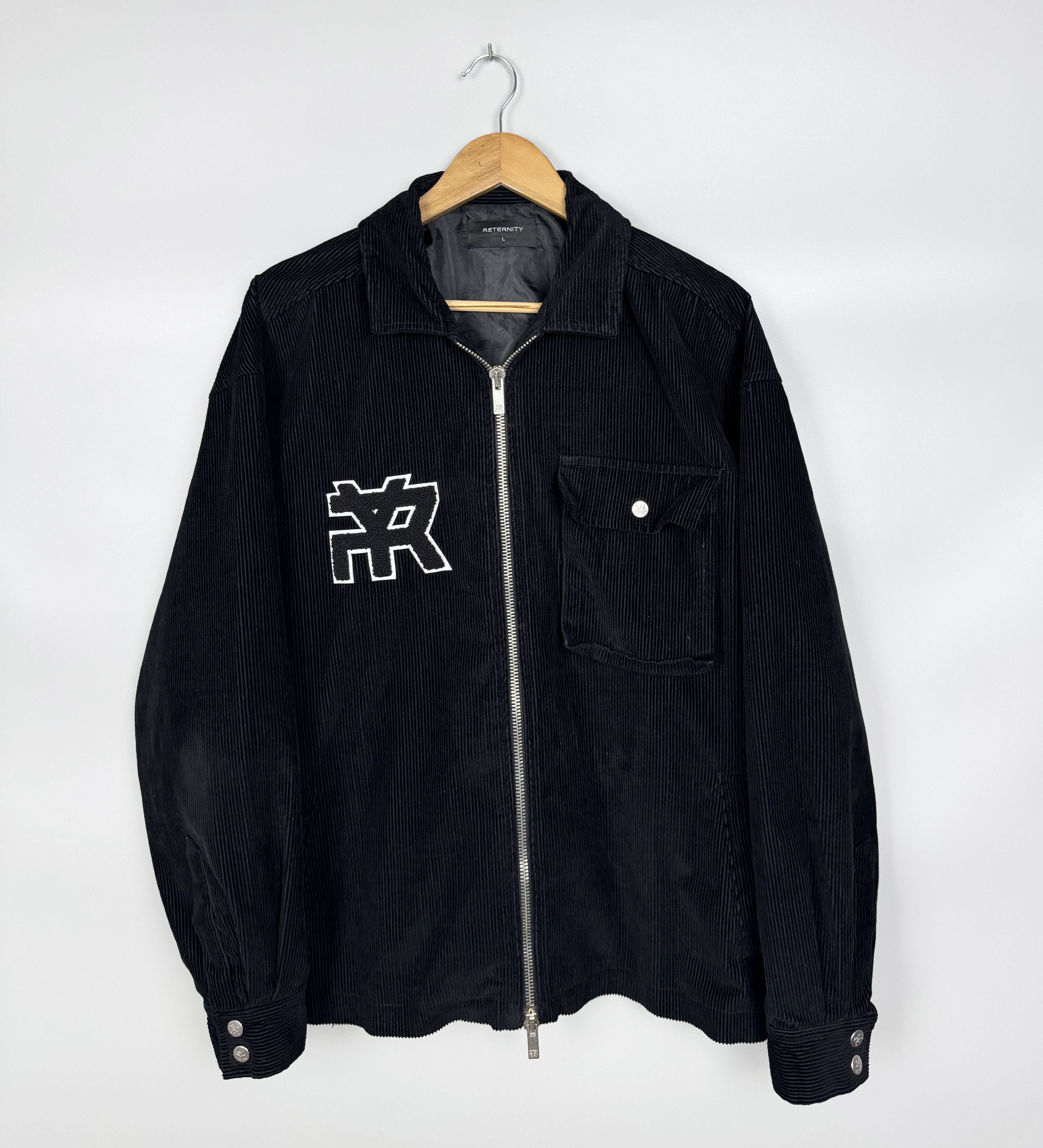 Other Reternity Velvet Corduroy Black Jacket Size US L / EU 52-54 / 3 - 1 Thumbnail