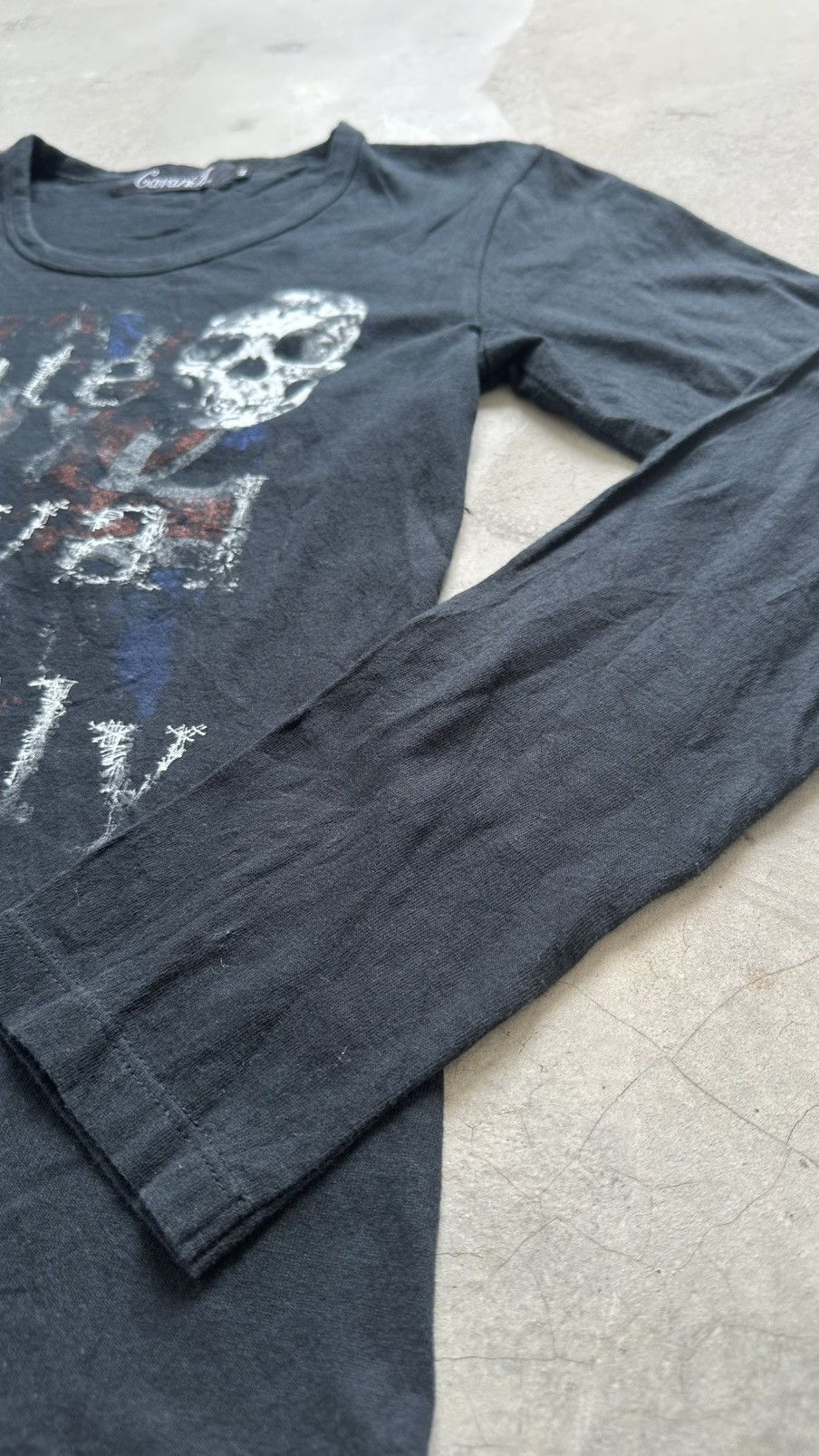 If Six Was Nine × Japanese Brand CANVARIA HATE ROYAL FAMILY WELL FADED SKULL GOTH PRINT TEE Size US S / EU 44-46 / 1 - 4 Thumbnail