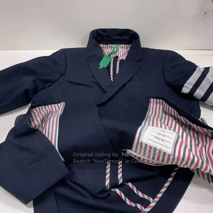 Thom Browne Thom Browne Striped Casual Suit Jacket for Men. Size US S / EU 44-46 / 1 - 8 Thumbnail
