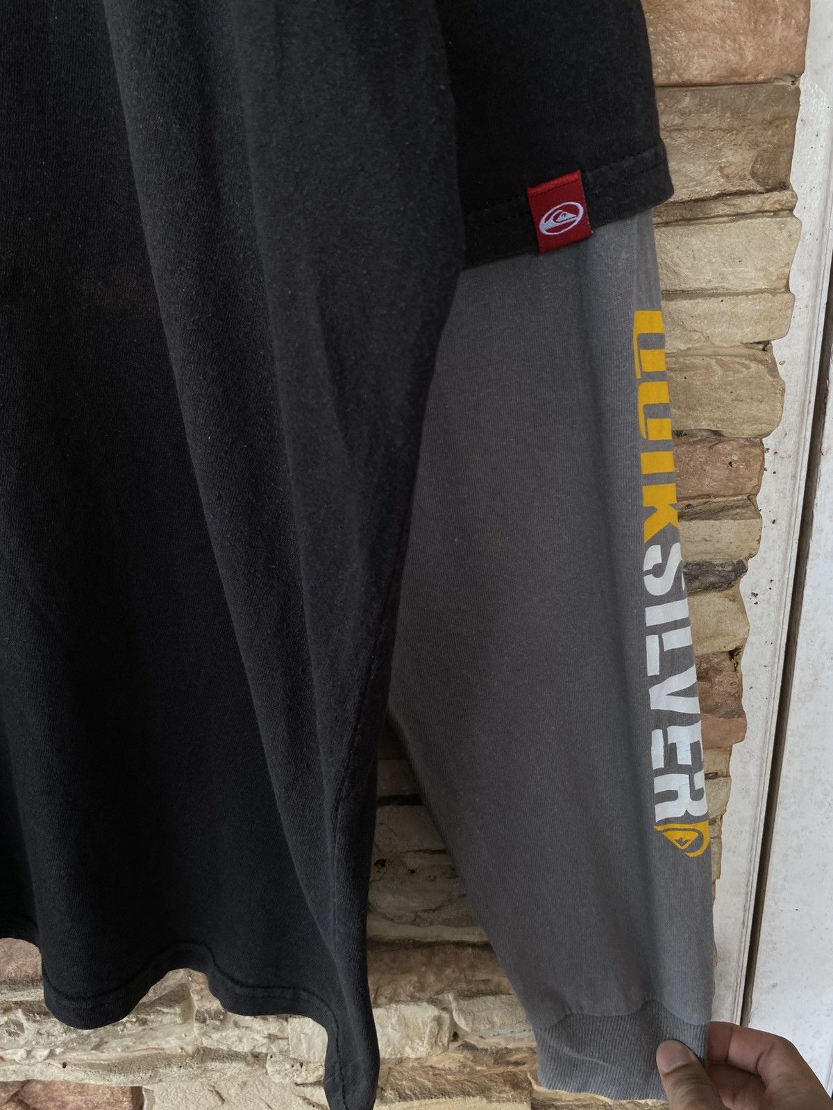 Quiksilver Vintage 90s Double Layer Quiksilver Long Sleeve Surfing Tees Size US XL / EU 56 / 4 - 6 Thumbnail