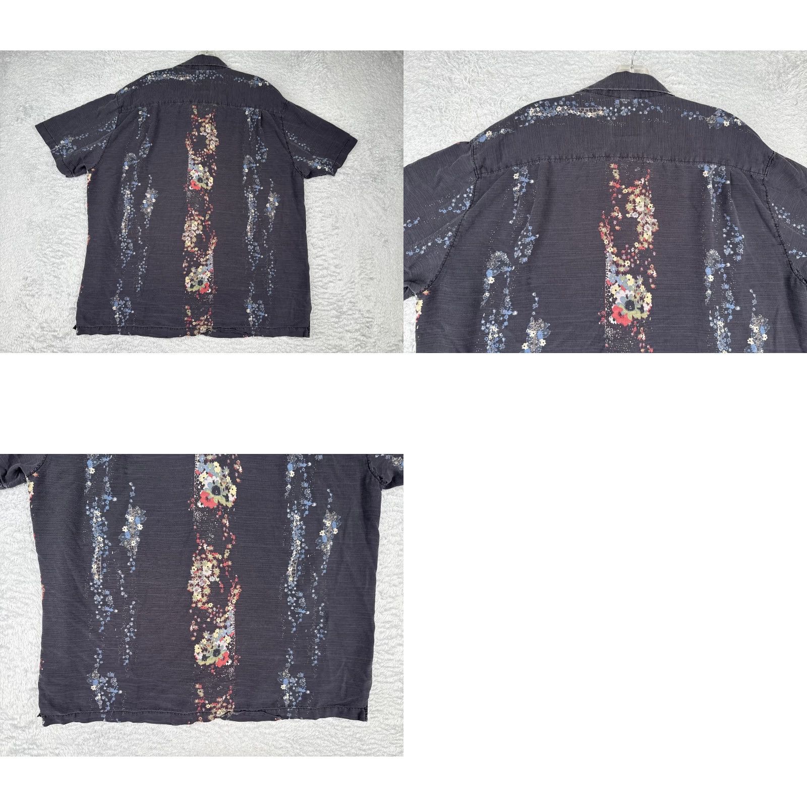 Tommy Bahama VINTAGE Tommy Bahama Shirt Men Extra Large Black Floral 100% Silk Hawaiian Button Up Size US XL / EU 56 / 4 - 9 Thumbnail