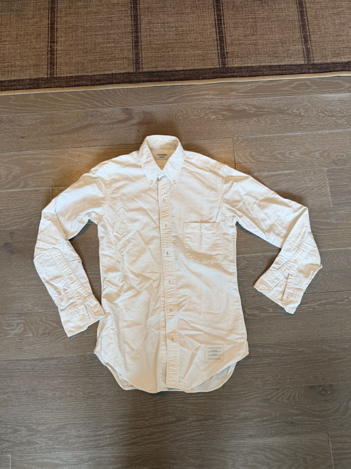Thom Browne Thom Browne White Oxford Size US S / EU 44-46 / 1 - 1 Thumbnail