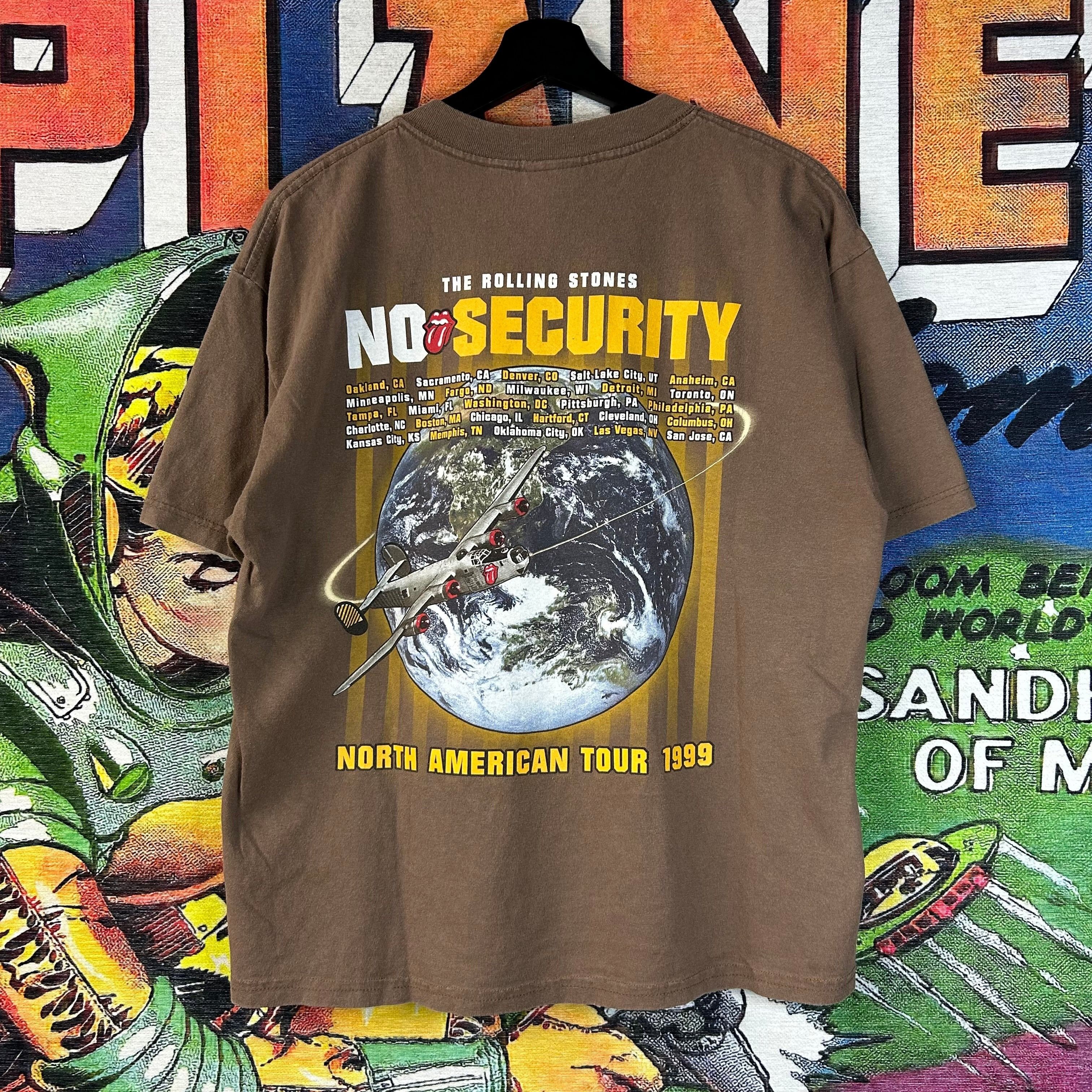 The Rolling Stones Vintage 90s 1999 The Rolling Stones No Security Tour Tee Size US L / EU 52-54 / 3 - 2 Thumbnail