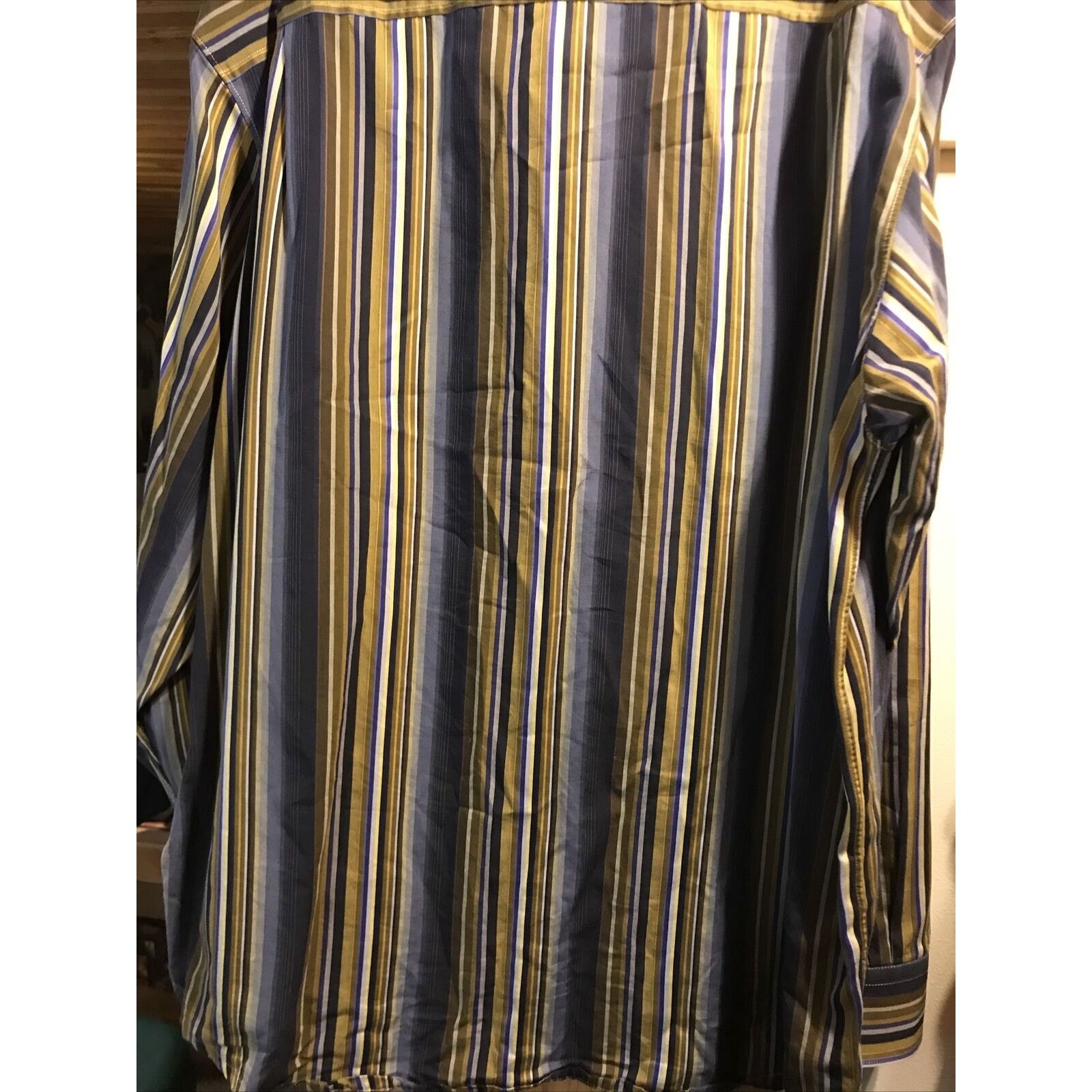 Indigo Palms Indigo Palms Denim Co Men’s XL Gold Button Down Cotton Shirt Size US XL / EU 56 / 4 - 12 Thumbnail