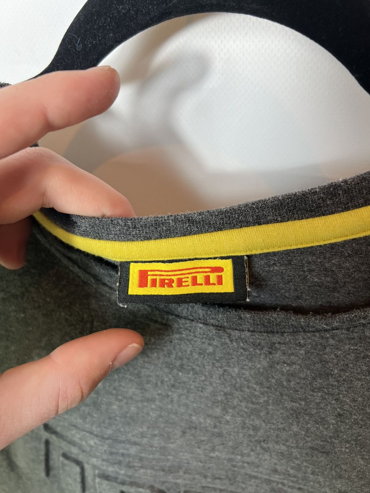 Pirelli Vintage streetwear racing Formula 1 Pirelli Grey T-shirt Size US L / EU 52-54 / 3 - 4 Thumbnail