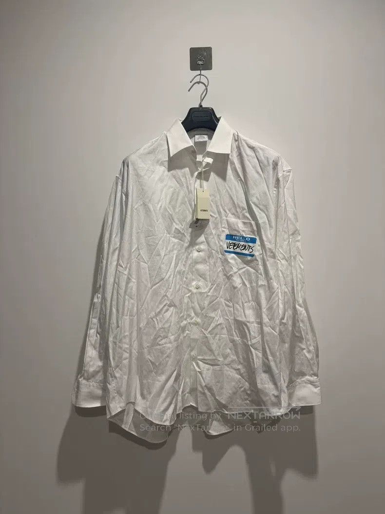 Vetements VETEMENTS Slogan Signed Long Sleeve Shirt Size US M / EU 48-50 / 2 - 1 Thumbnail