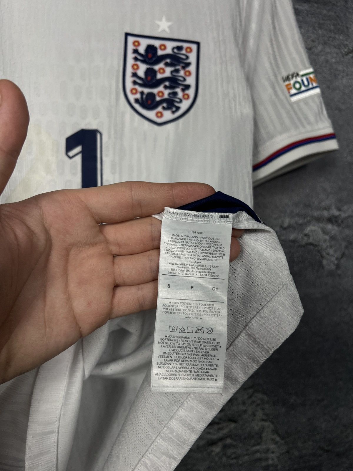 Nike Player Issue Nike England 2024 #21 Eze Jersey Kit Size US S / EU 44-46 / 1 - 9 Thumbnail