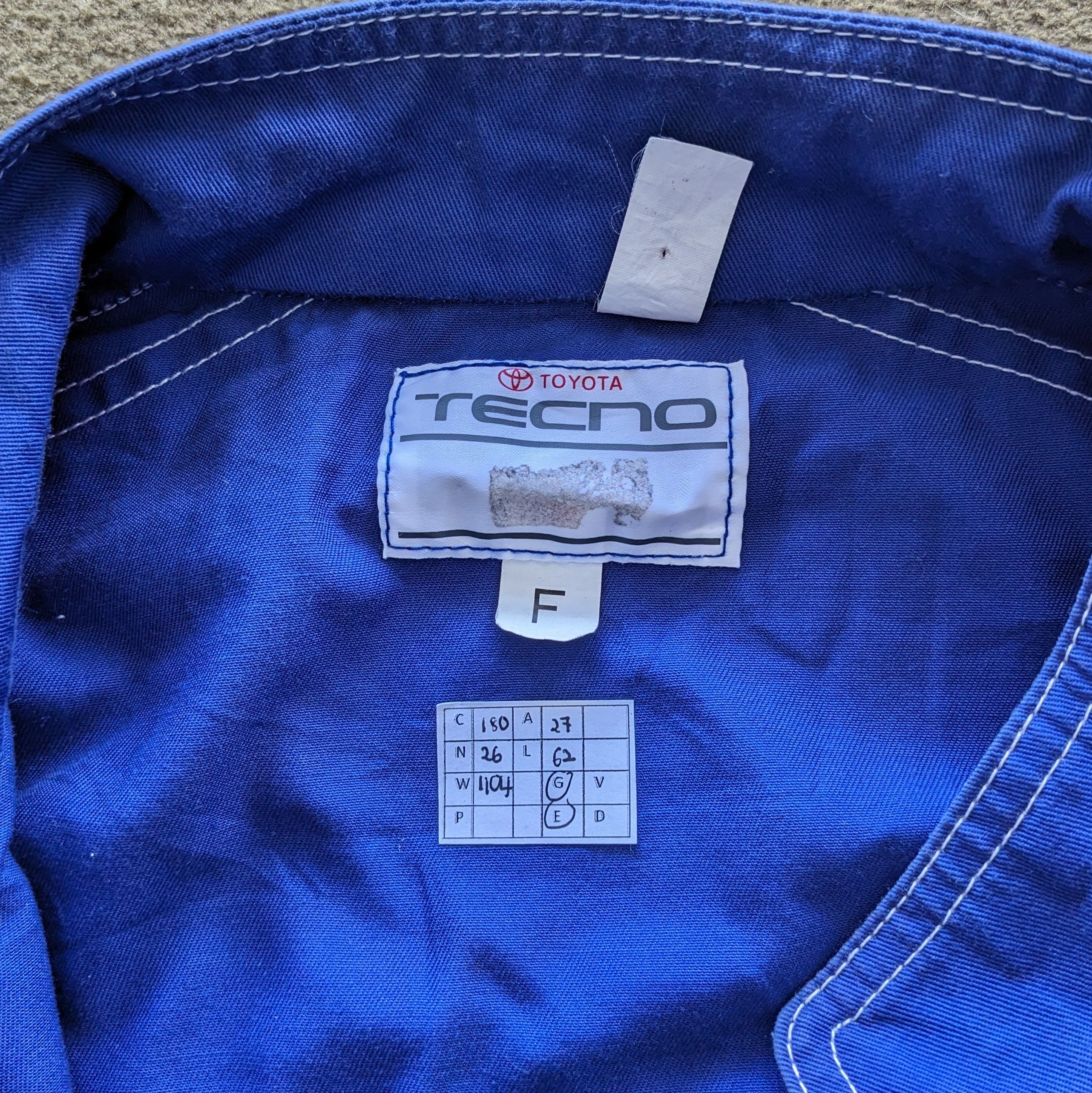 Vintage Vintage TOYOTA Tecno Racing Coverall Workwear Jacket Size US XXL / EU 58 / 5 - 10 Thumbnail