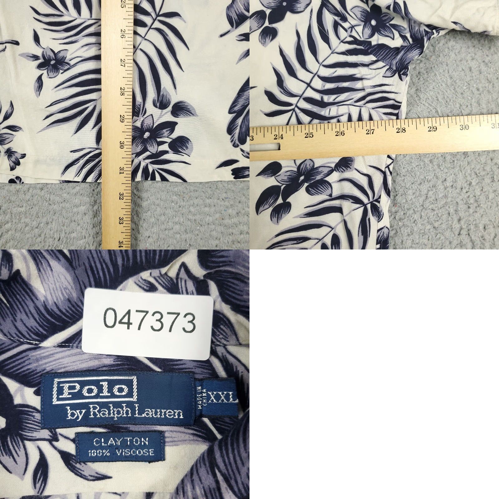 Ralph Lauren Ralph Lauren Mens Shirt 2XL Short Sleeve Button-Up Floral Hawaiian Blue Classic, Preppy, All Seasons Size US XXL / EU 58 / 5 - 8 Thumbnail