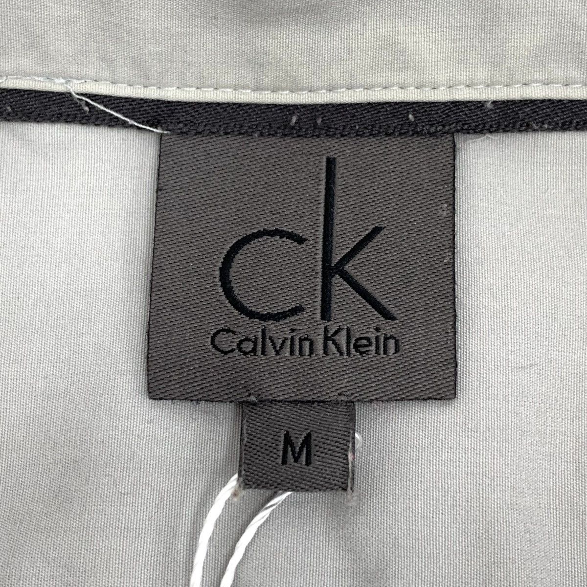 Calvin Klein Calvin Klein Grey Cotton Collared Long Sleeve Shirt Size US M / EU 48-50 / 2 - 5 Thumbnail