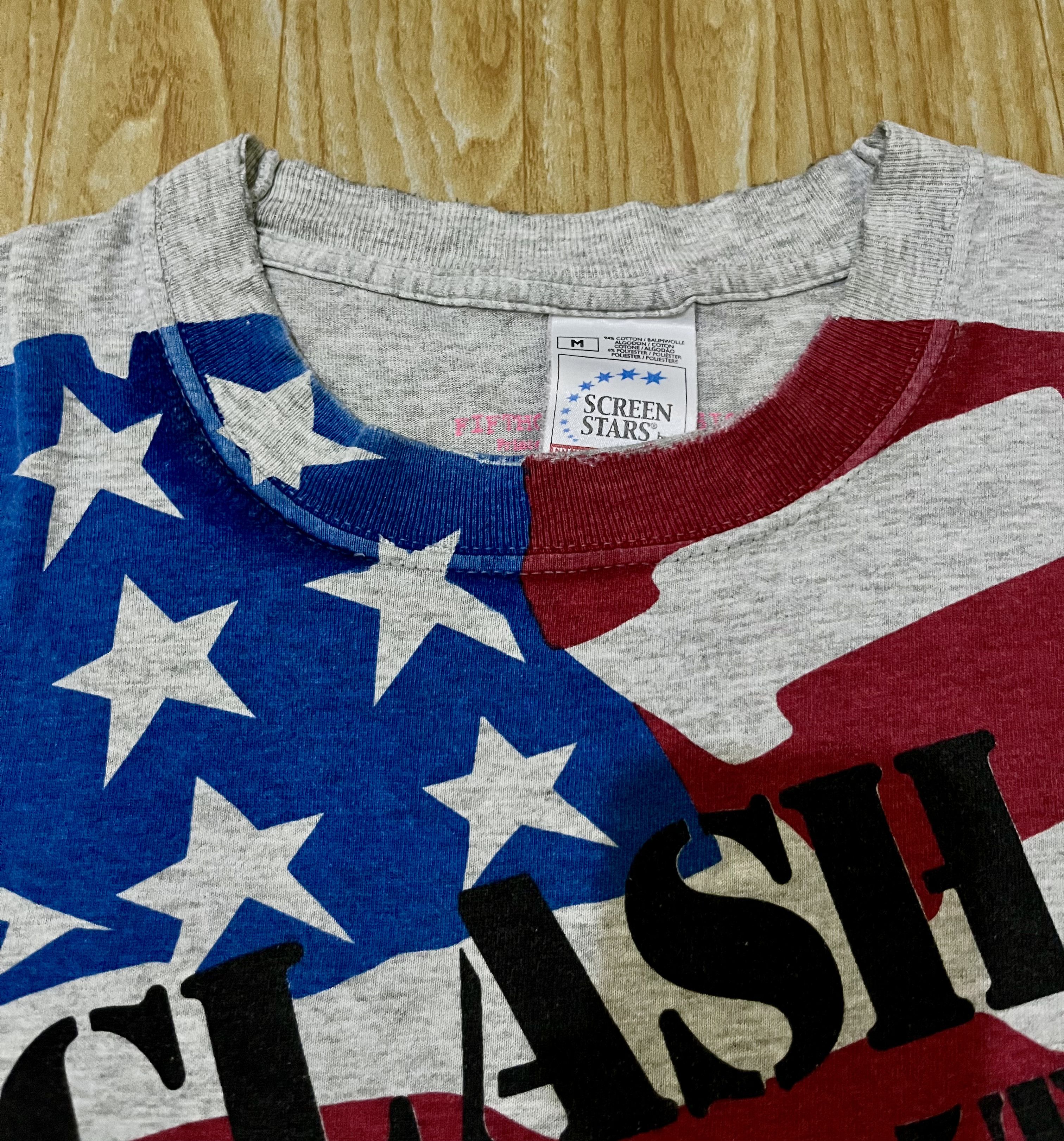 Band Tees Vintage 90s The Clash Fifth Column Shirt Ramones Black Flag Size US L / EU 52-54 / 3 - 4 Thumbnail