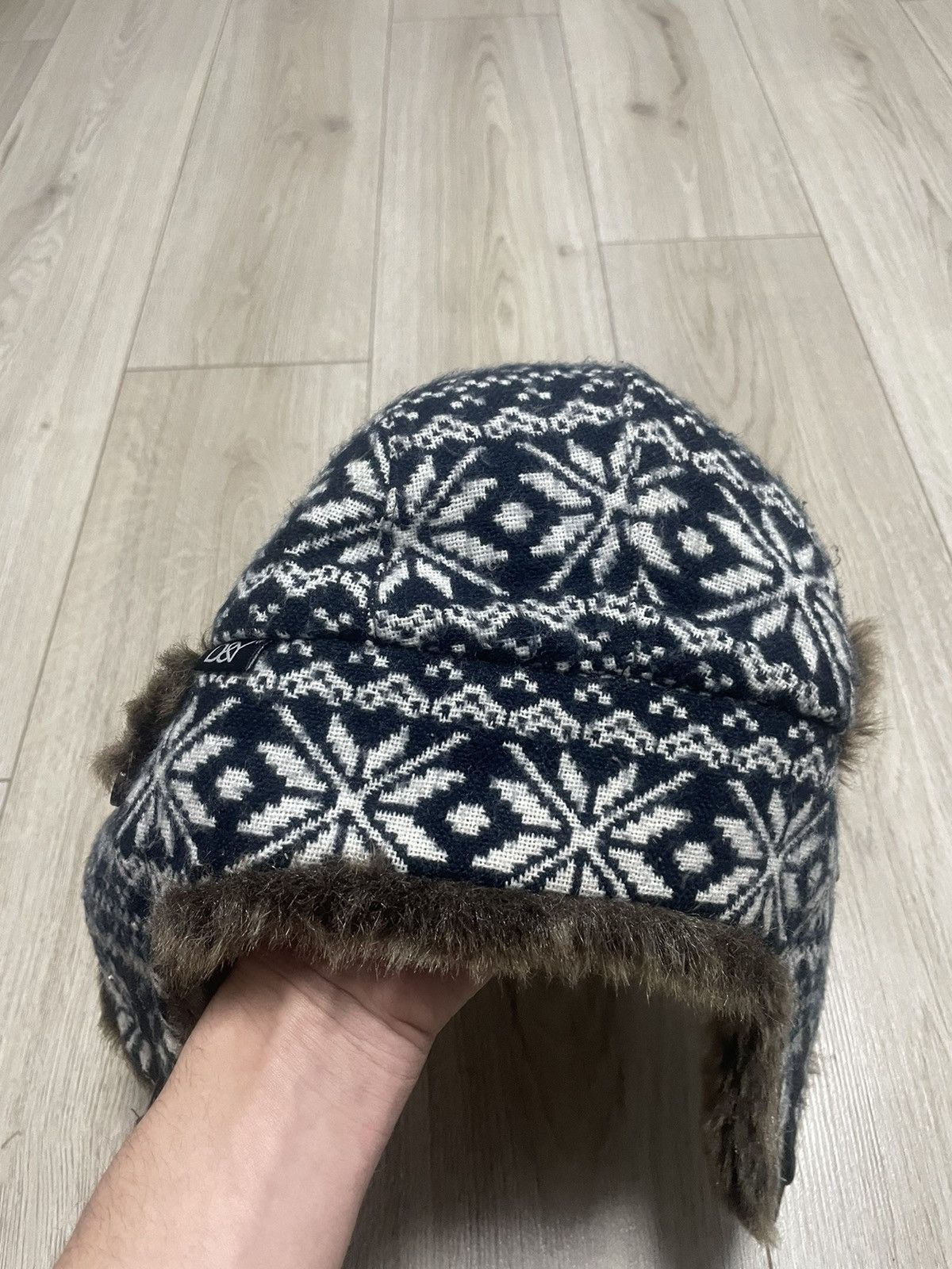 Japanese Brand × Vintage Y2K Faux Fur Ushanka Ornament Vintage Fuzzy Warm Trapper Hat Size ONE SIZE - 7 Thumbnail