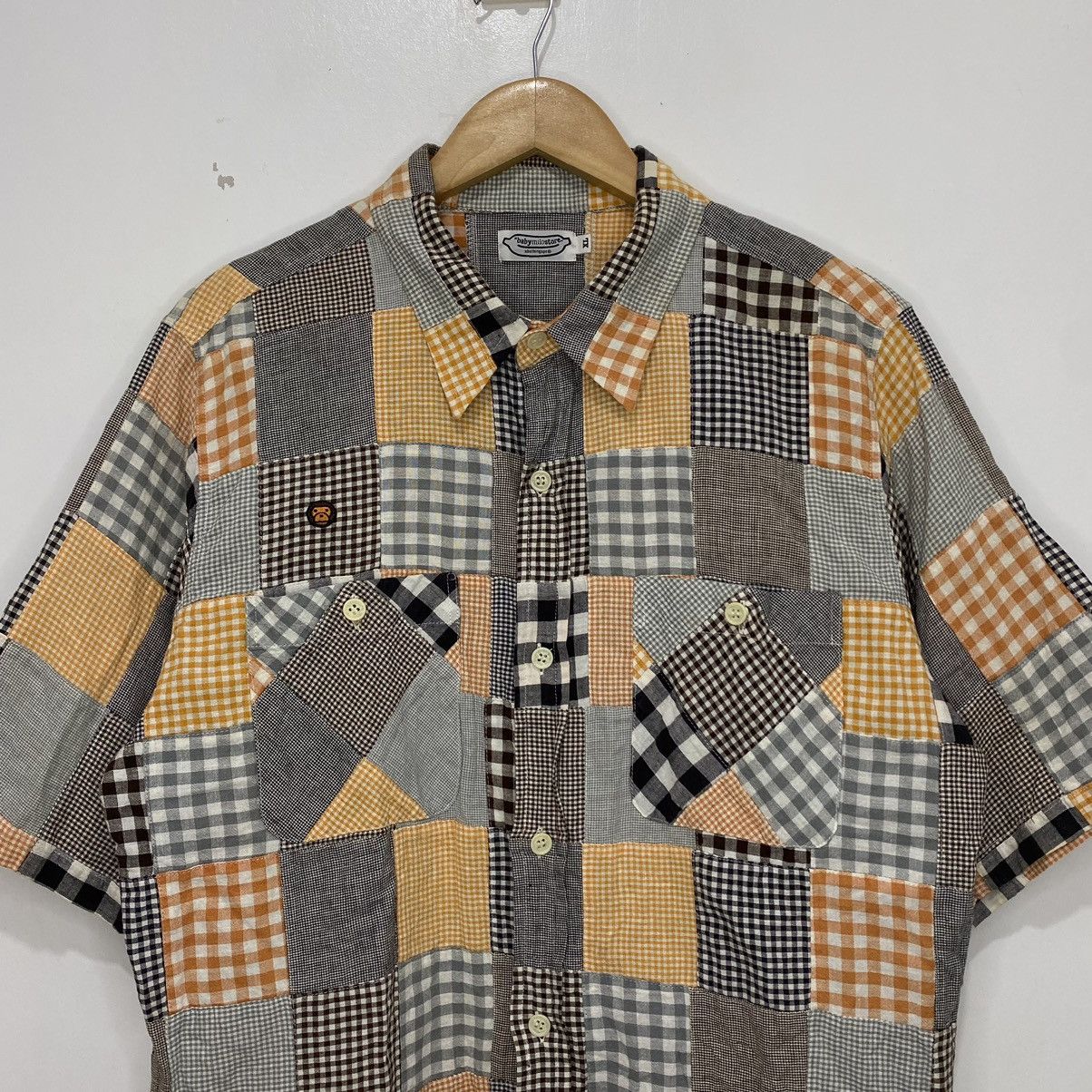 Bape Baby Milo Patchwork Polo Size US XL / EU 56 / 4 - 2 Thumbnail