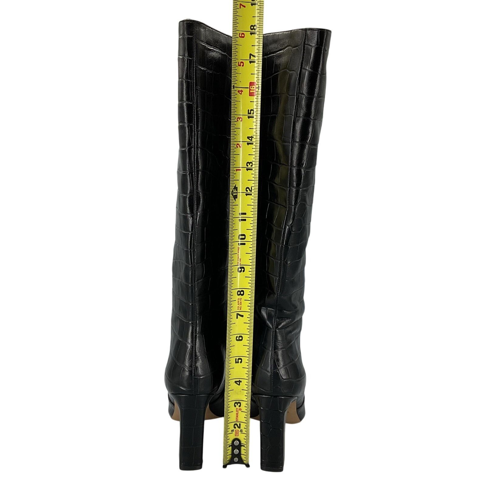 Aldo Aldo Women’s Cadigoder Croc Knee High Boots Black Size 7M Size US 7 / IT 37 - 4 Thumbnail