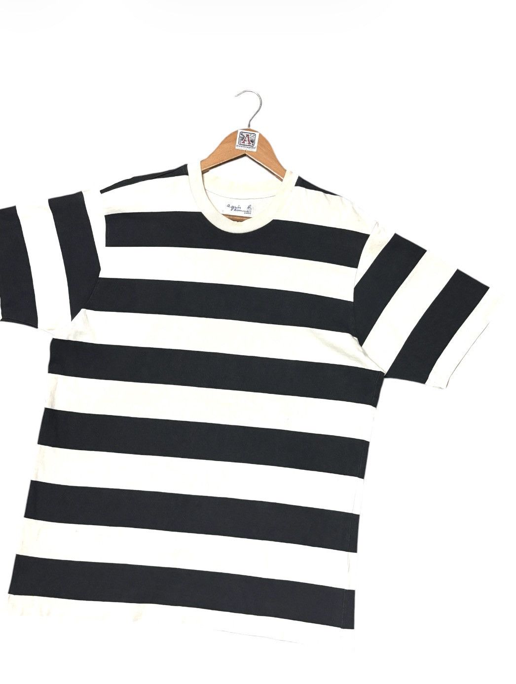 agnes b. VINTAGE AGNES B. STRIPED TSHIRT TEE💥 Size US L / EU 52-54 / 3 - 2 Thumbnail