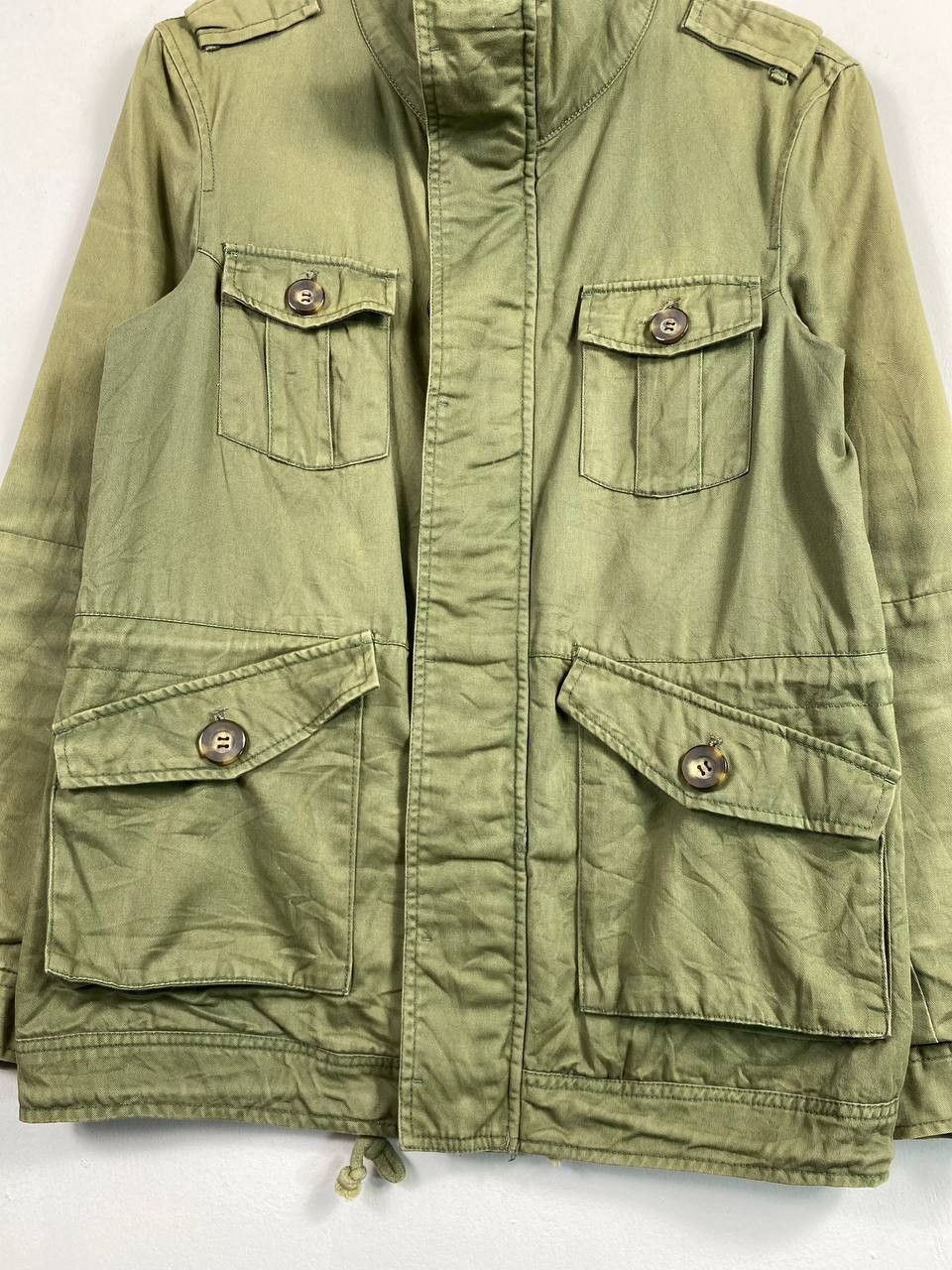 MOUSSY moussy japanese brand faded military jacket nice design Size US M / EU 48-50 / 2 - 3 Thumbnail