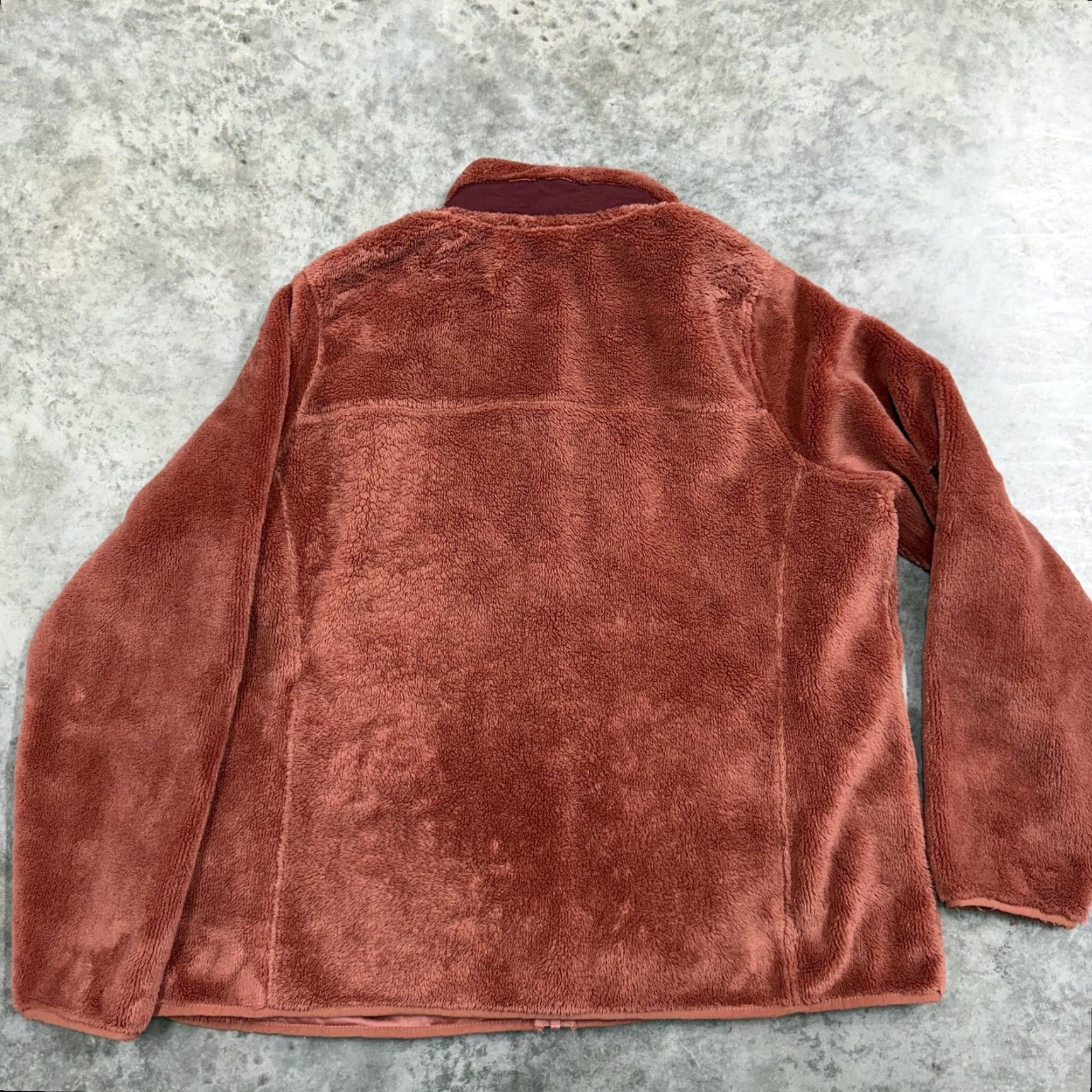 Vintage L.L. Bean Fleece Jacket Womens 1X Pink Full Zip Soft Plush Collared Pockets Size XL / US 12-14 / IT 48-50 - 6 Thumbnail