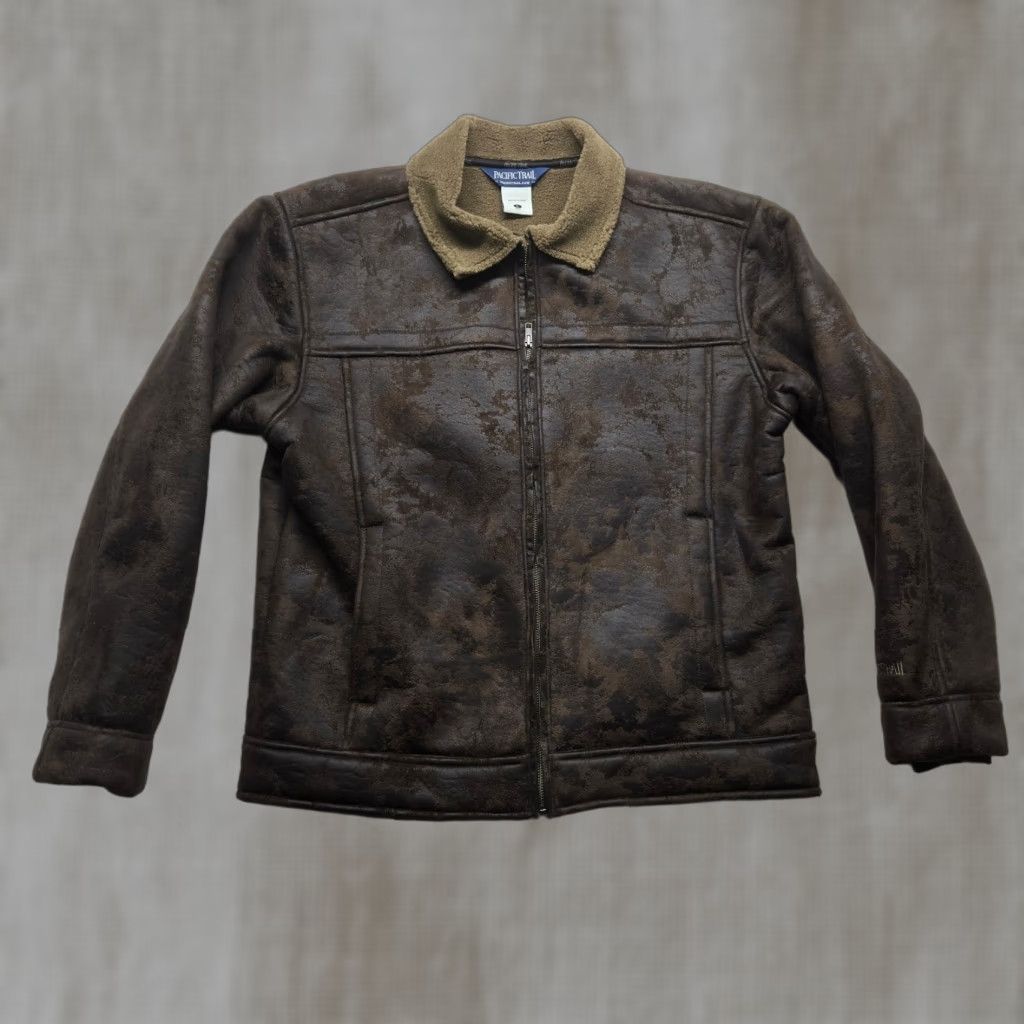 Vintage VINTAGE Pacific Trail Jacket Mens L Brown Lined 90s Outdoor Casual Full Zip Short Jacket Size US L / EU 52-54 / 3 - 1 Thumbnail