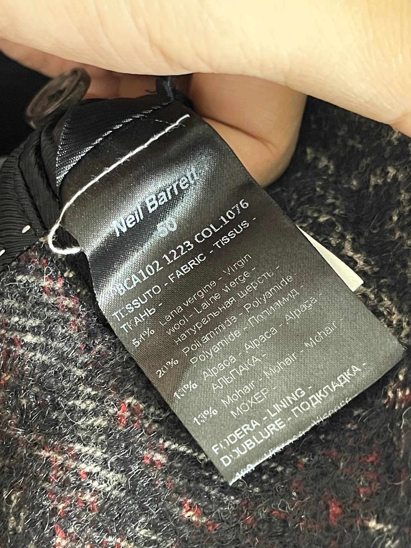 Neil Barrett Neil Barrett Slim Fit Wool Coat 48/50 New with Tags Size US M / EU 48-50 / 2 - 8 Thumbnail