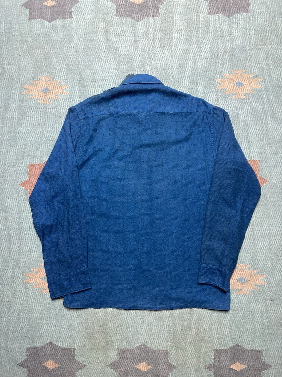 Vintage VTG 60s flannel shirt shadow plaid print brushed cotton S Size US S / EU 44-46 / 1 - 7 Thumbnail