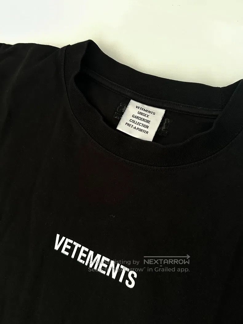 Vetements Vetements Label Short-sleeve Print T-shirt Size US L / EU 52-54 / 3 - 4 Thumbnail