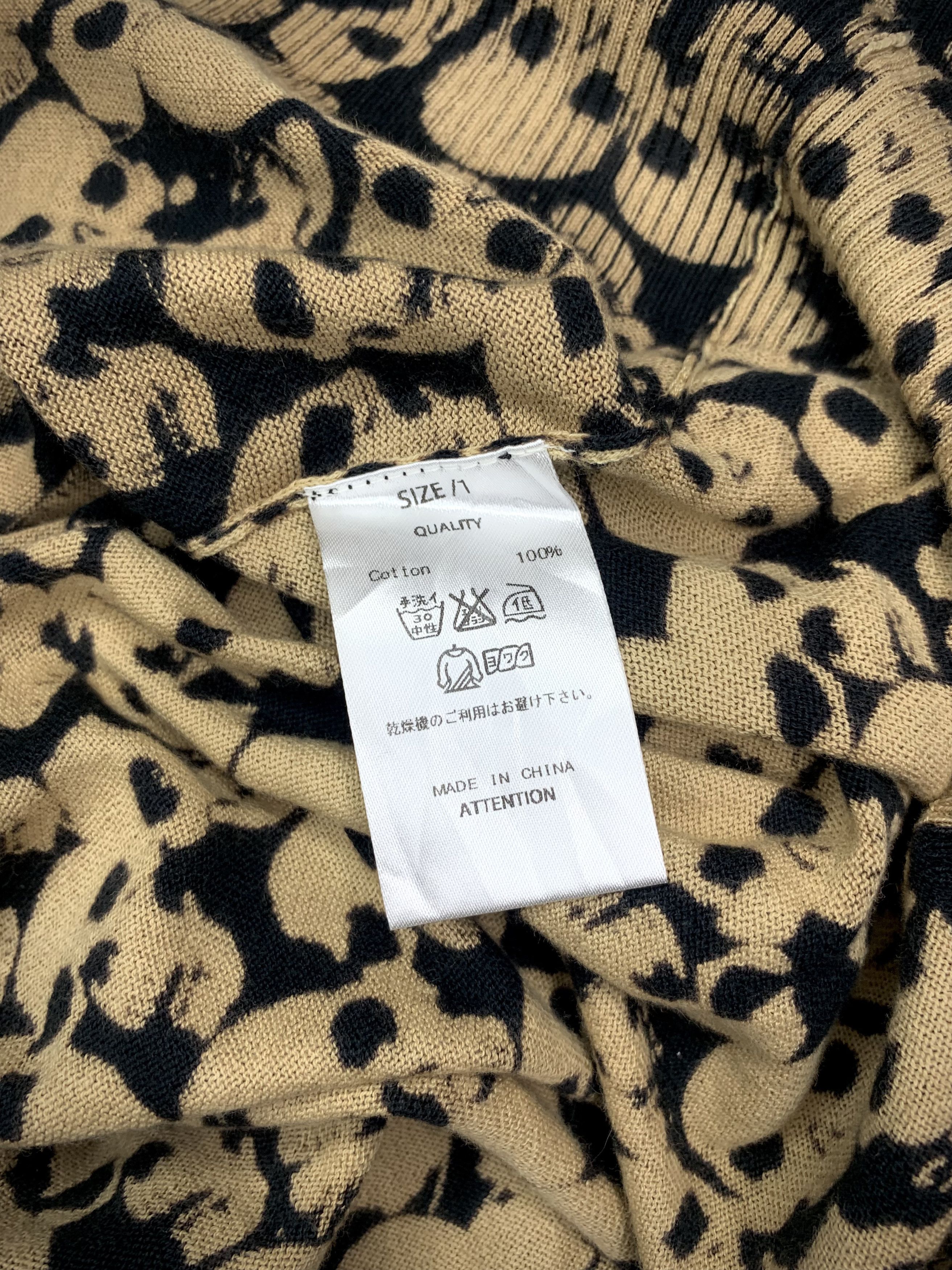 Hysteric Glamour Y2K Grunge Punk Wild Party Skull Pattern V-neck LS Size US M / EU 48-50 / 2 - 6 Thumbnail