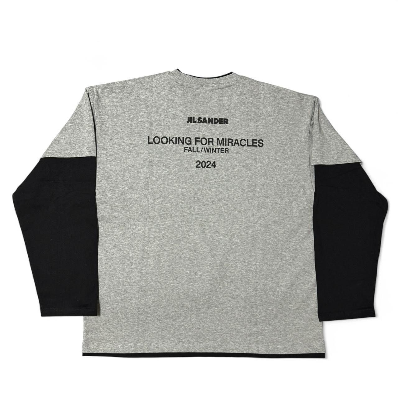 Jil Sander Jil Sander "Looking For Miracles" double-layer long T-shirt Size US XL / EU 56 / 4 - 1 Thumbnail