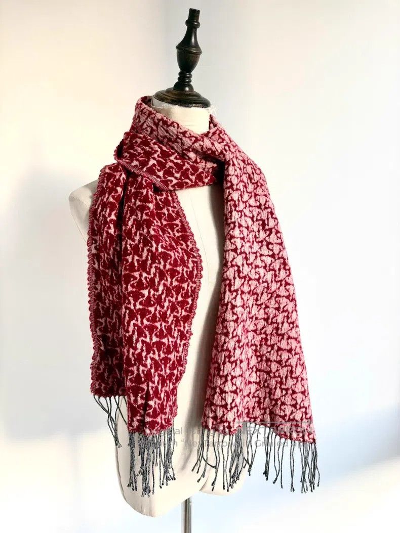 Vivienne Westwood Vivienne Westwood Red double-sided full-print Saturn scarf Size ONE SIZE - 5 Thumbnail