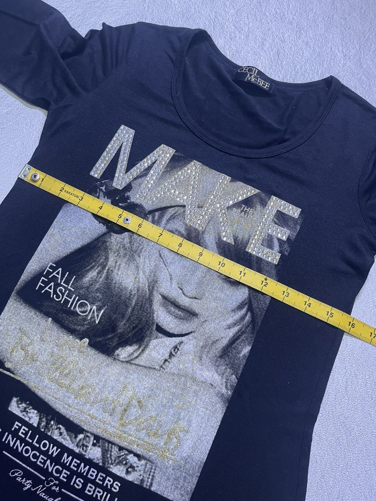 Japanese Brand Y2K CECIL McBEE long sleeve tshirt women'n Size S / US 4 / IT 40 - 10 Thumbnail