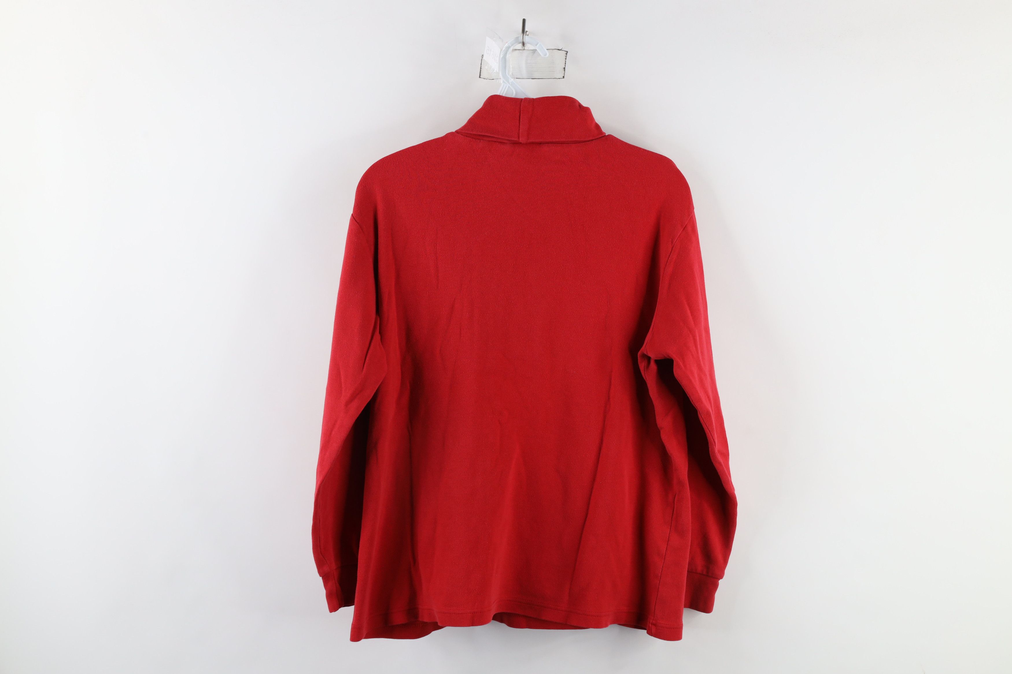 Vintage Vintage 90s Streetwear Long Sleeve Turtleneck T-Shirt Red Size L / US 10 / IT 46 - 5 Thumbnail