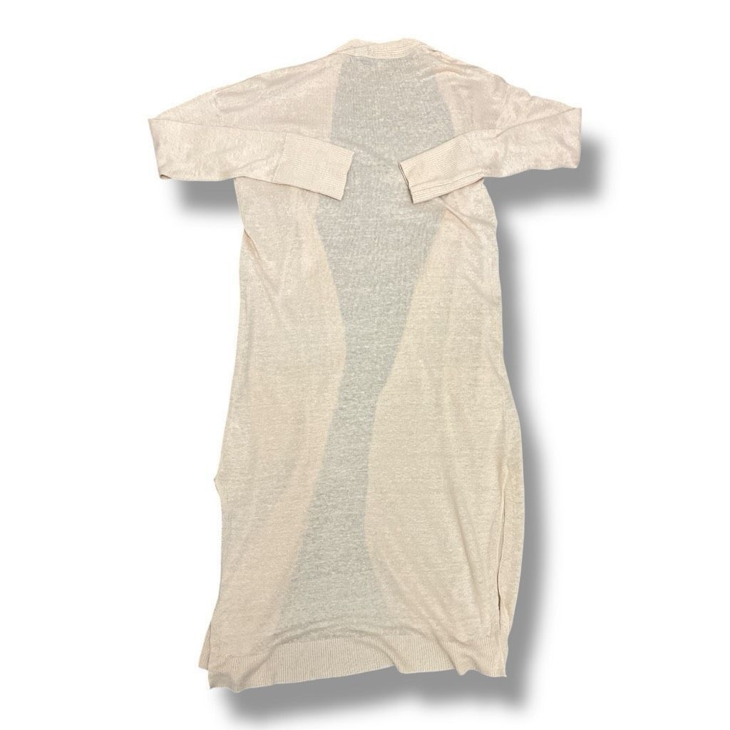 Other SWTR Duster 100% Linen Tan Duster Lightweight Pocket Cardiga Size M / US 6-8 / IT 42-44 - 7 Thumbnail