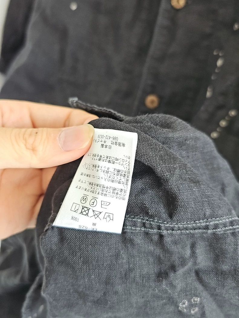 Kapital Kapital 21-year-old black linen short-sleeved shirt 2505-Ne Size US L / EU 52-54 / 3 - 6 Thumbnail