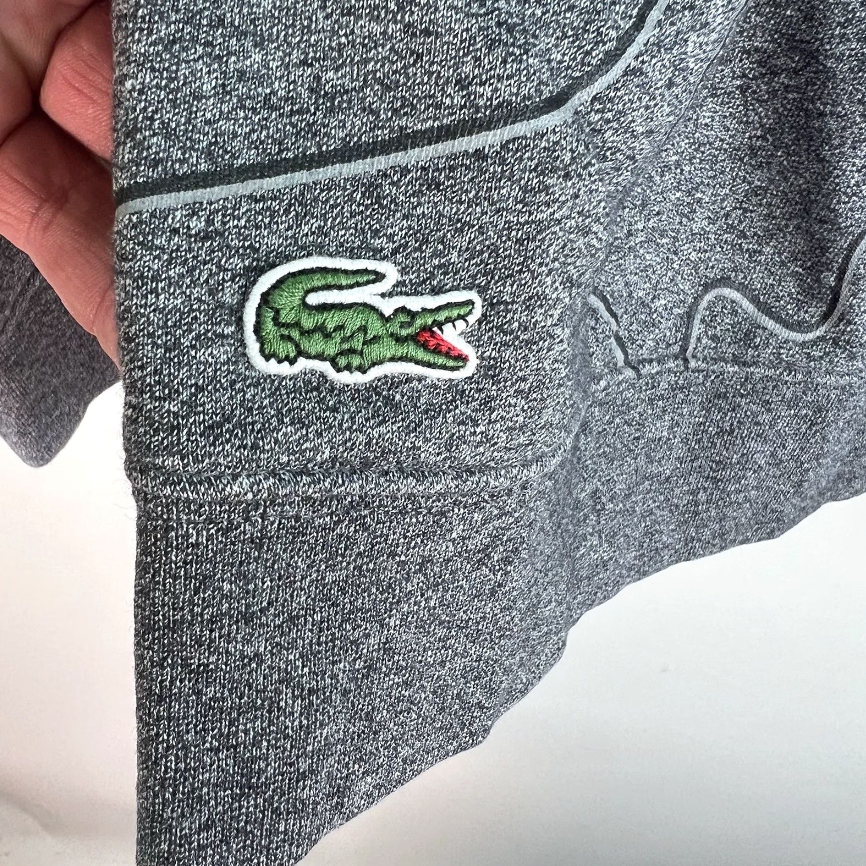 Lacoste VINTAGE Lacoste Sport Sweatshirt Mens Size M Crew Neck Graphic Print Fleece Heather Gray Sports Style Size US M / EU 48-50 / 2 - 6 Thumbnail