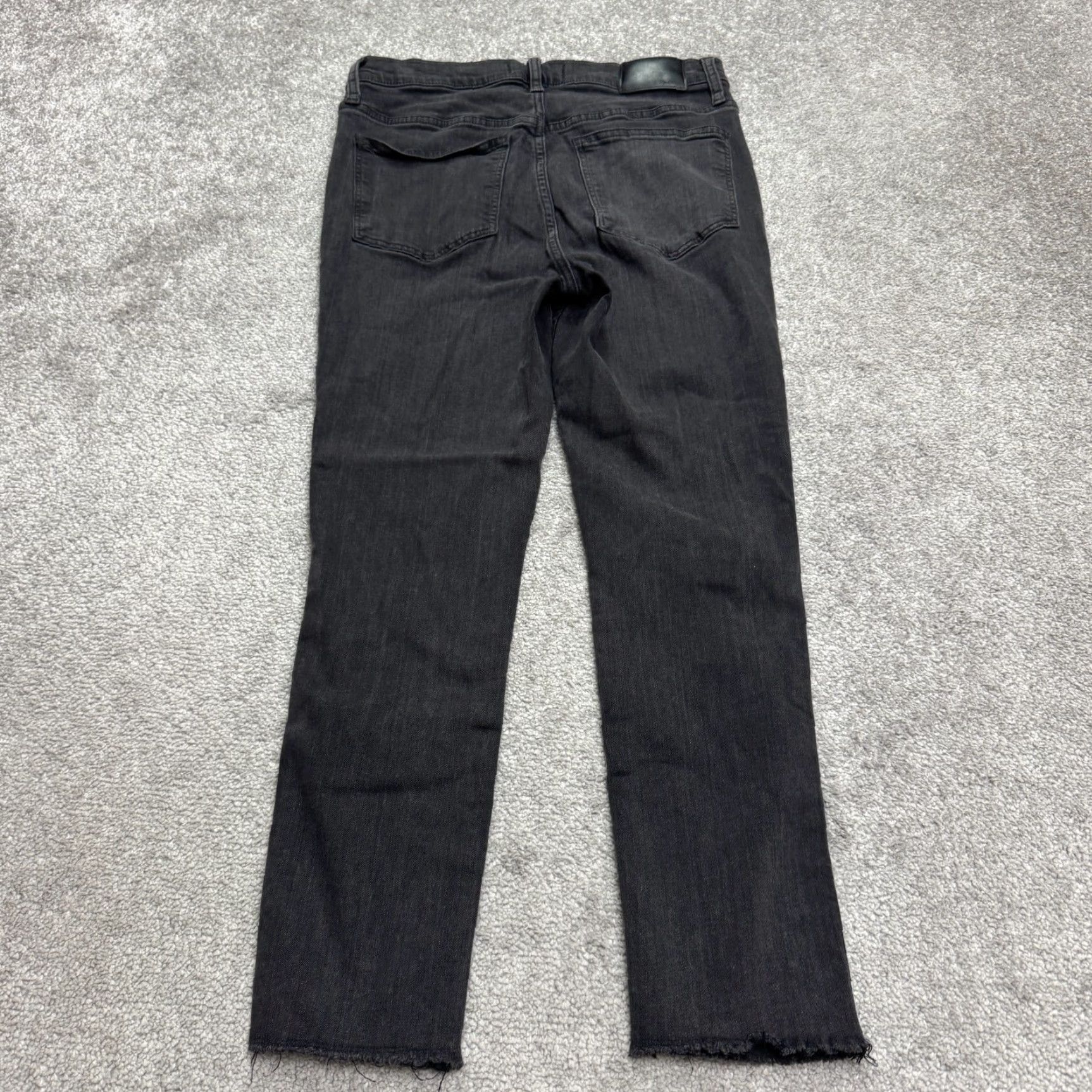 Madewell Madewell Jeans Women High Rise Skinny Cropped Black 27 Inseam 24in Denim Stretch 28x24 5-Pocket Size 27" / US 4 / IT 40 - 2 Thumbnail