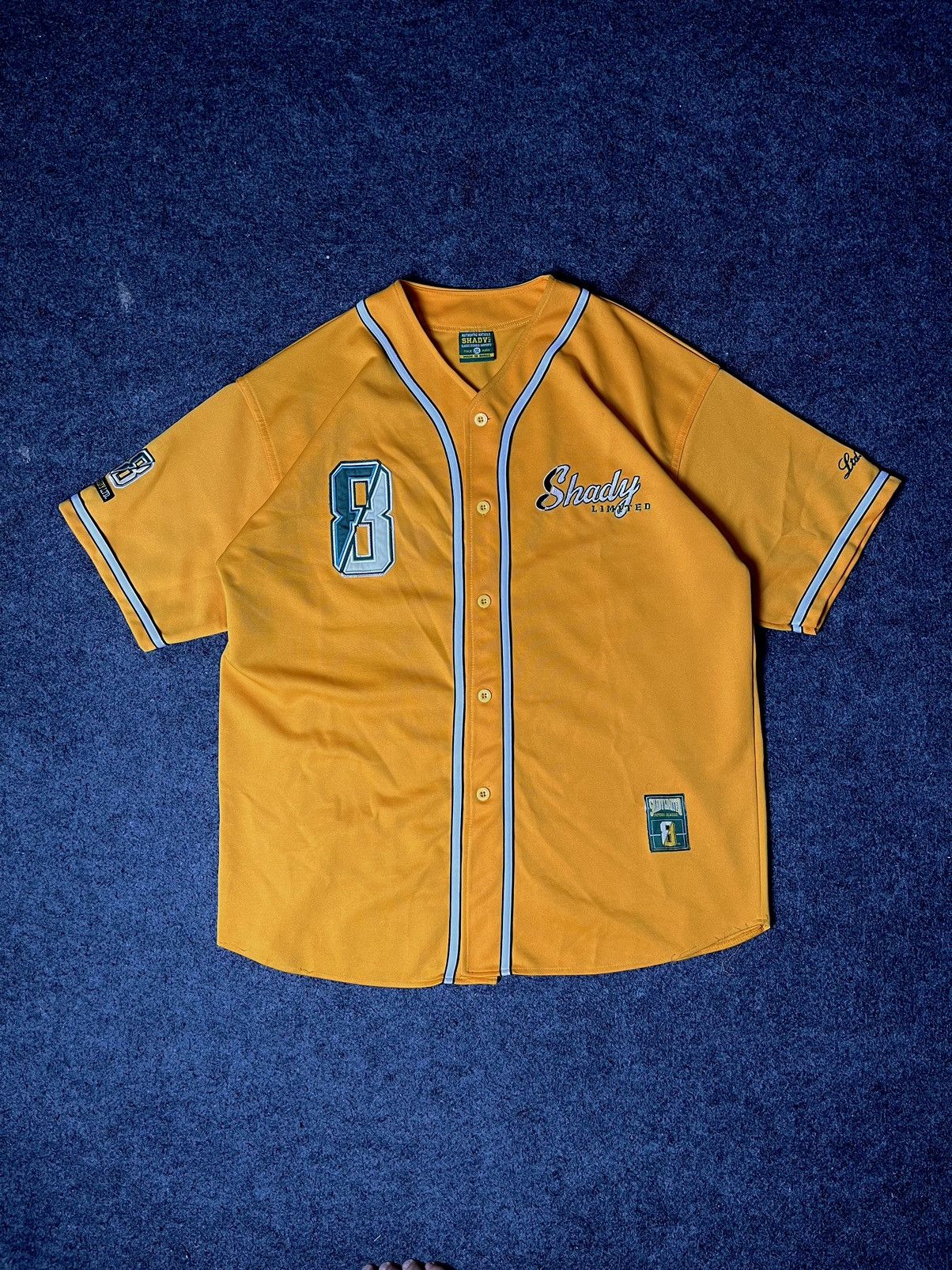 Eminem × Shady Ltd × Vintage Y2K HIPHOP JERSEY SHADY LTD 8 BY EMINEM FUBU KARLKANI SOHK Size US XXL / EU 58 / 5 - 1 Thumbnail