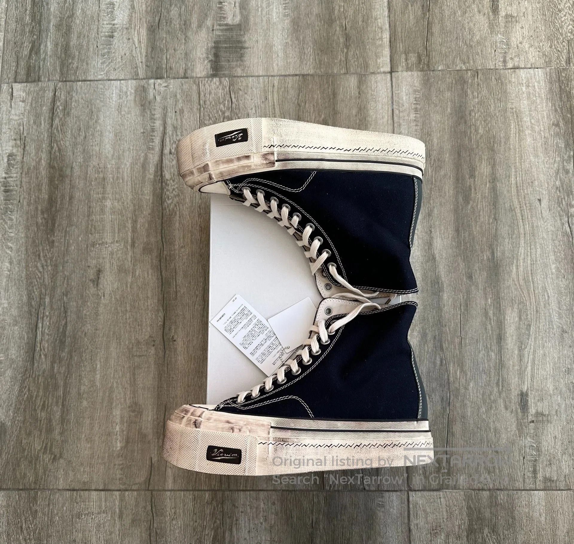 Visvim visvim skagway hi g.patten navy canvas shoes. Size US 8 / EU 41 - 3 Thumbnail