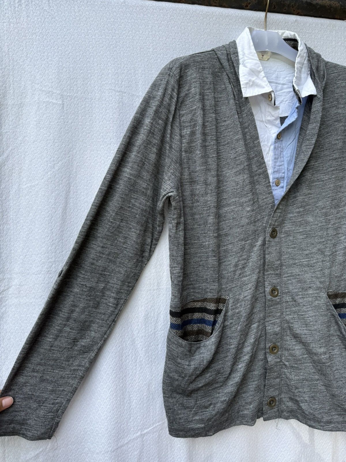 Hysteric Glamour Double layers cardigan hoodie button up shirt Size US M / EU 48-50 / 2 - 6 Thumbnail