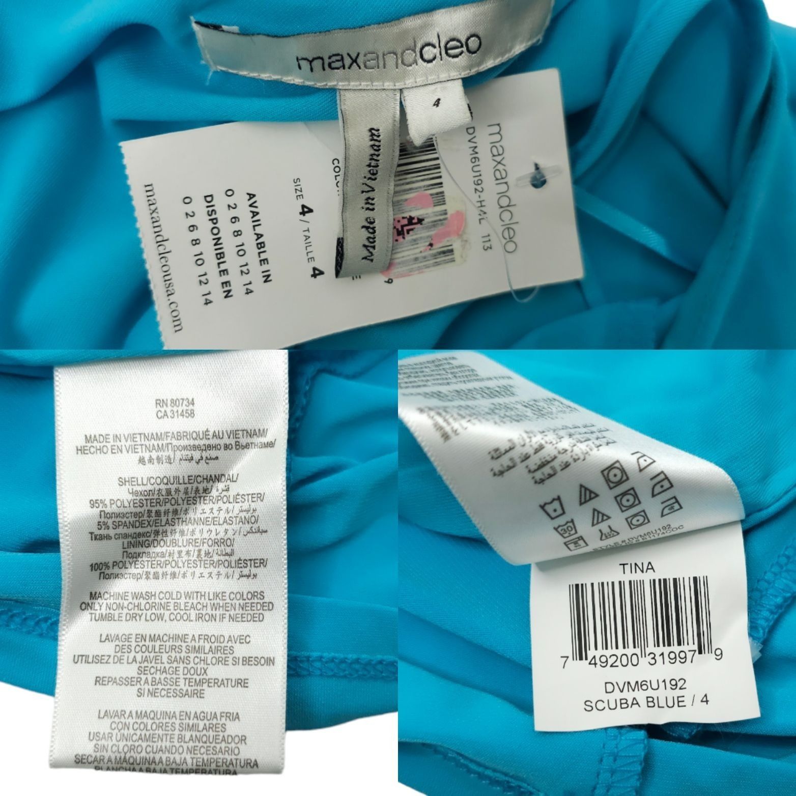 Other Max And Cleo One Shoulder Flowy Sleeve Dress Womens Size 4 Size S / US 4 / IT 40 - 12 Thumbnail