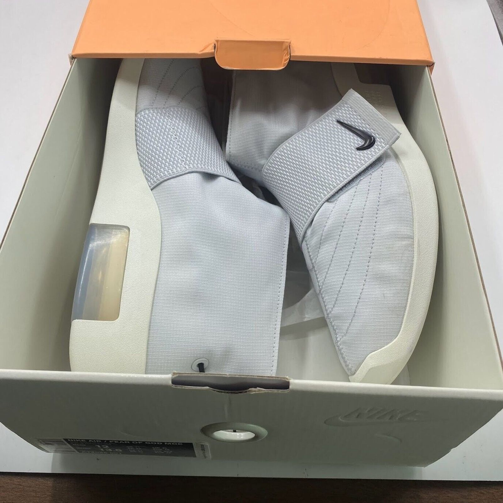 Nike NEW Nike Air / Fear Of God MOC Platinum Black AT8086 001 Size US 12 / EU 45 - 10 Thumbnail