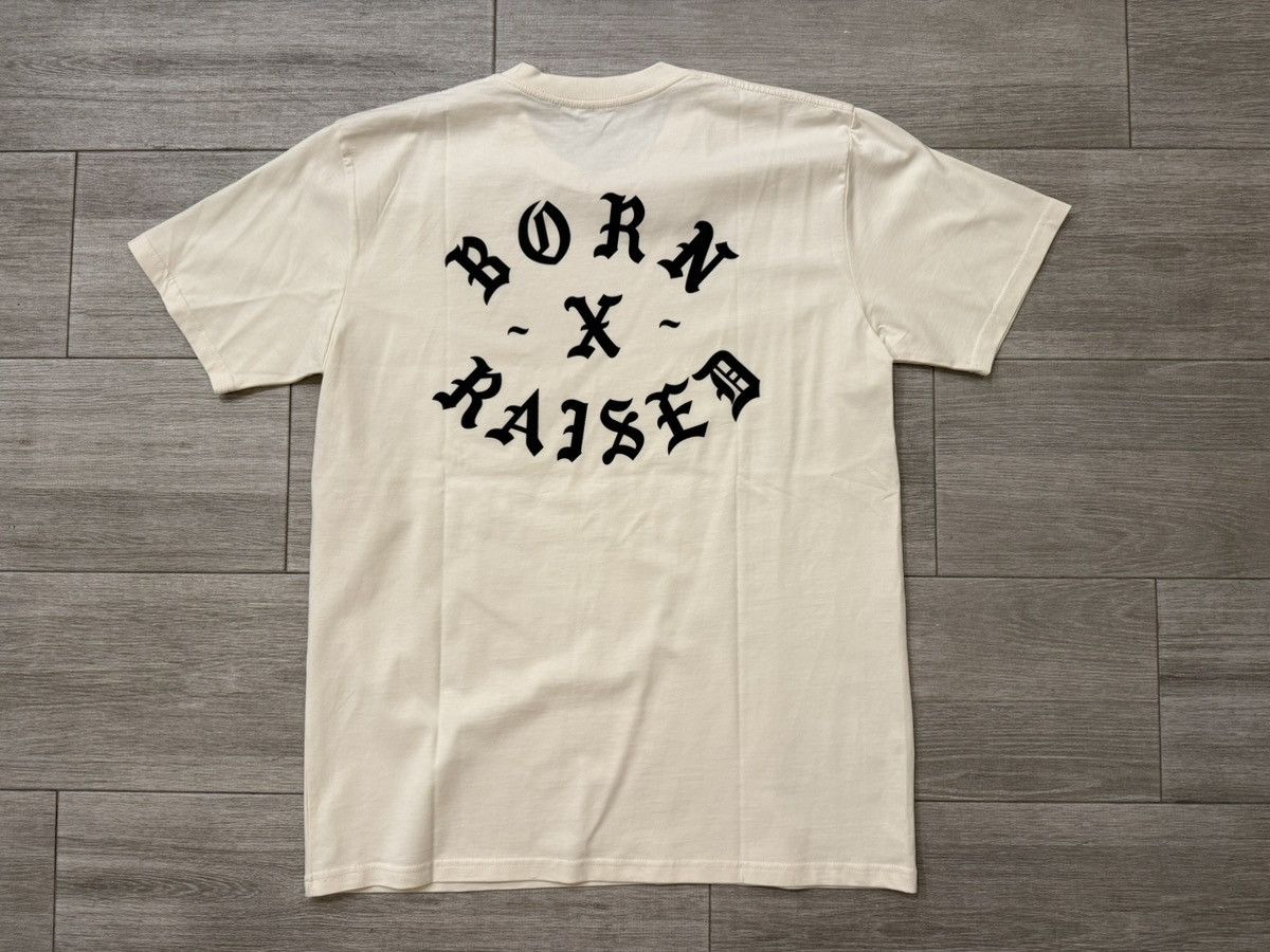 Born X Raised BORN X RAISED Rocker Tee T-Shirt Cream Black Size L Large Size US L / EU 52-54 / 3 - 4 Thumbnail