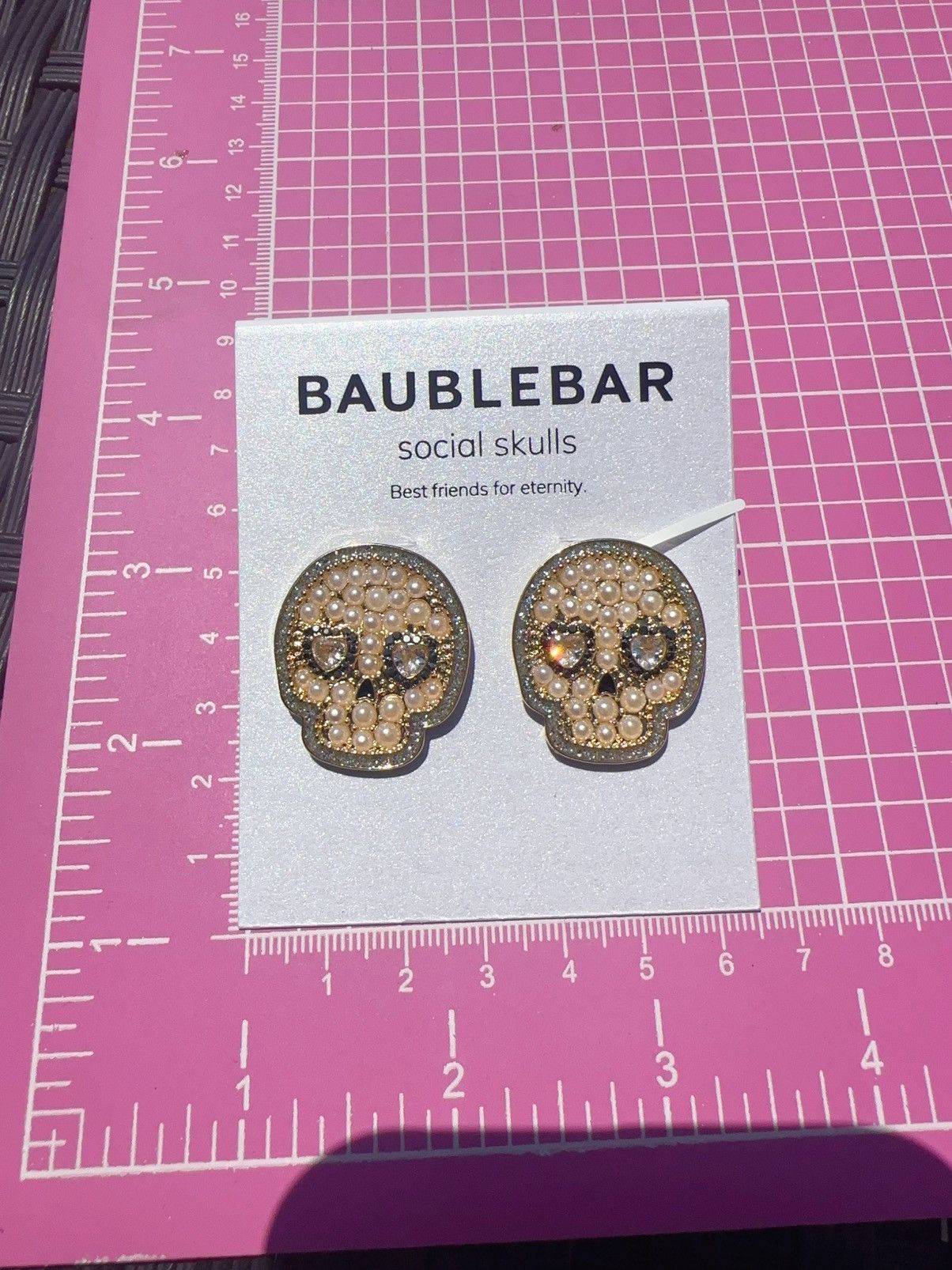Designer Baublebar Pearl paved social skulls Best friends for eternit Size ONE SIZE - 4 Thumbnail