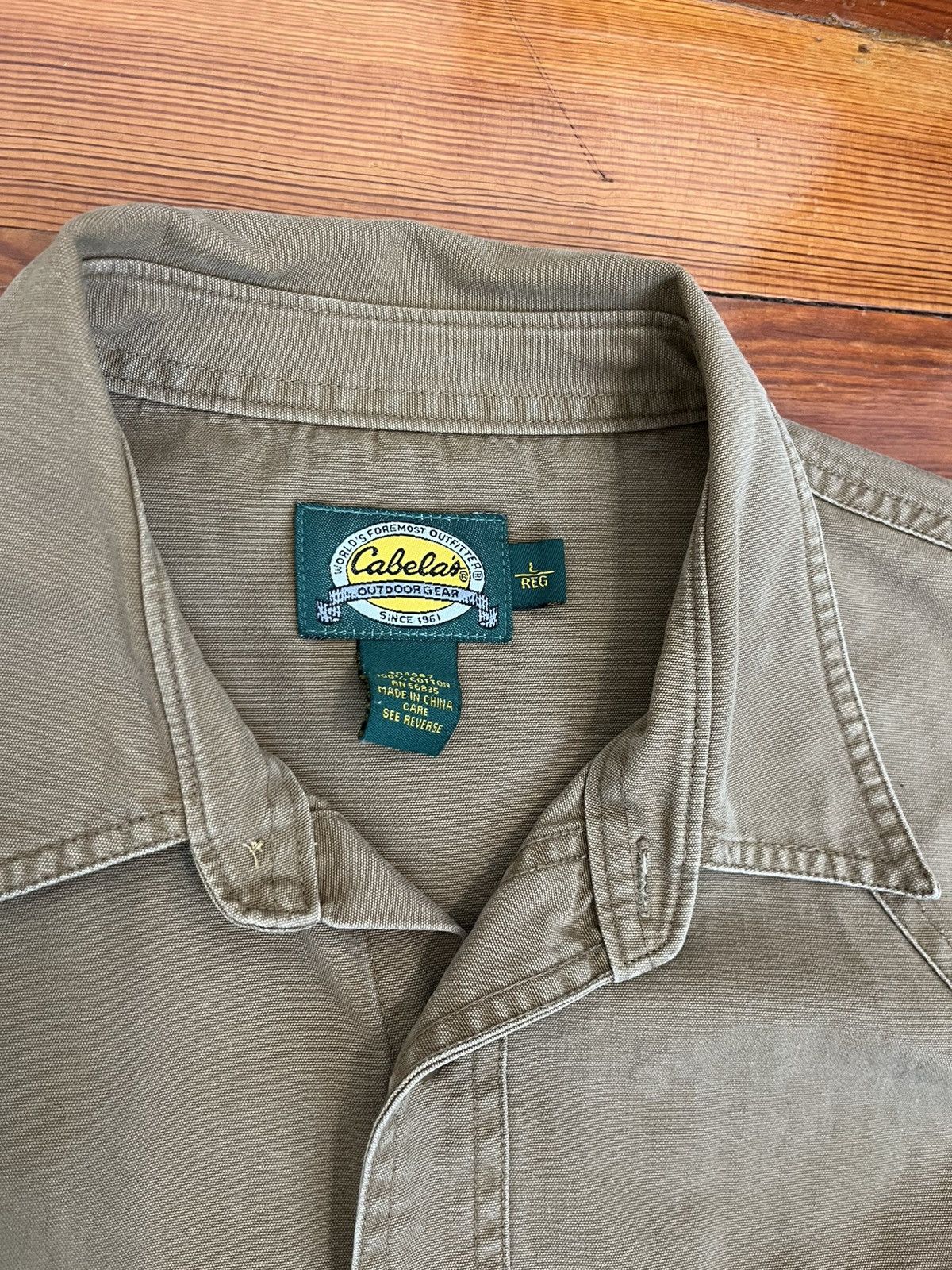 Cabelas Cabelas Cotton Overshirt Size US L / EU 52-54 / 3 - 5 Thumbnail