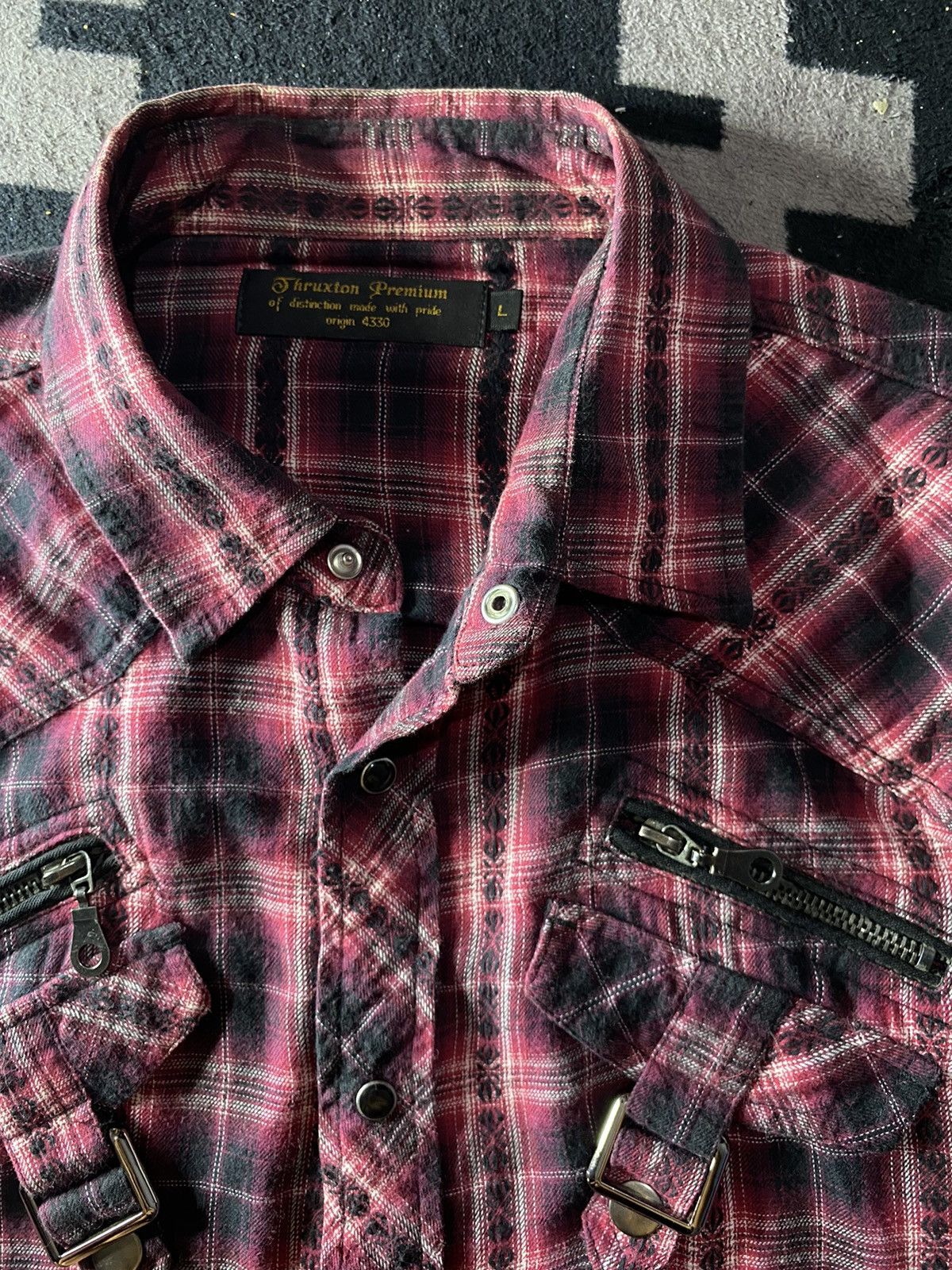 14th Addiction × KMRii × Yasuyuki Ishii Japanese thruxton seditionaries flanel shirts bondage style Size US L / EU 52-54 / 3 - 3 Thumbnail