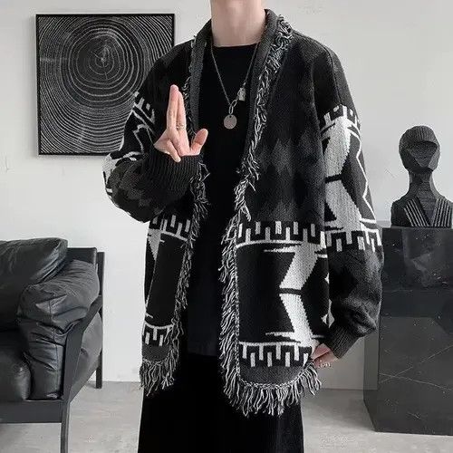 Japanese Brand Boho bohemian hippie cardigan streetwear Size US L / EU 52-54 / 3 - 3 Thumbnail