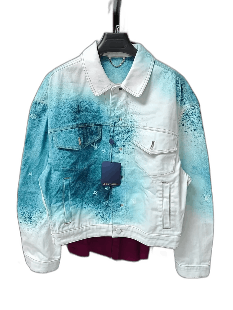 Louis Vuitton Louis Vuitton Gradient Starry Denim Jacket-yf Size US L / EU 52-54 / 3 - 1 Thumbnail