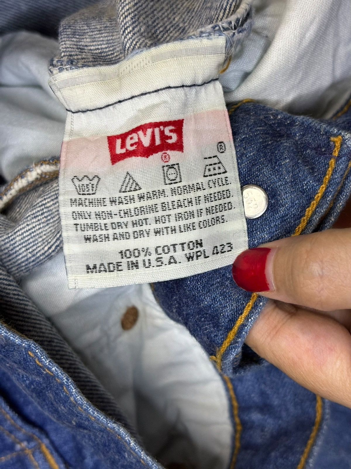 Levi's Vintage 90s Levis 501 Distressed Ripped Faded Loose Jeans Size US 30 / EU 46 - 10 Thumbnail